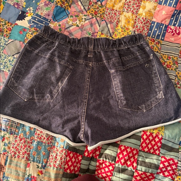 rag & bone Miramar Trompe L’Oeil Sweat/Jean Shorts-Size Medium - Picture 5 of 8